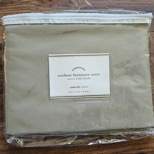 New Pottery Barn Outdoor Umbrella Protective Furniture Cover in Khaki